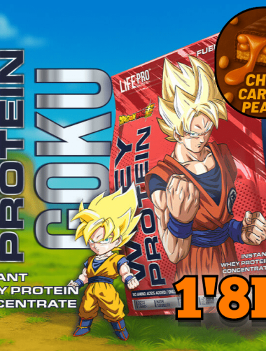 Life Pro Whey Dragon Ball Super Limited Edition Goku 1.8kg (Chocolate, Caramelo y Cacahuete)